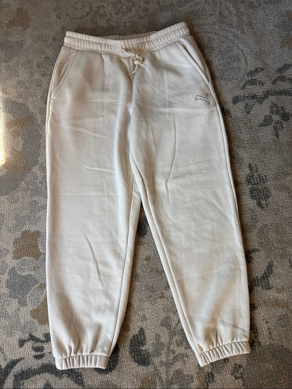 Puma Cream Fleece Joggers